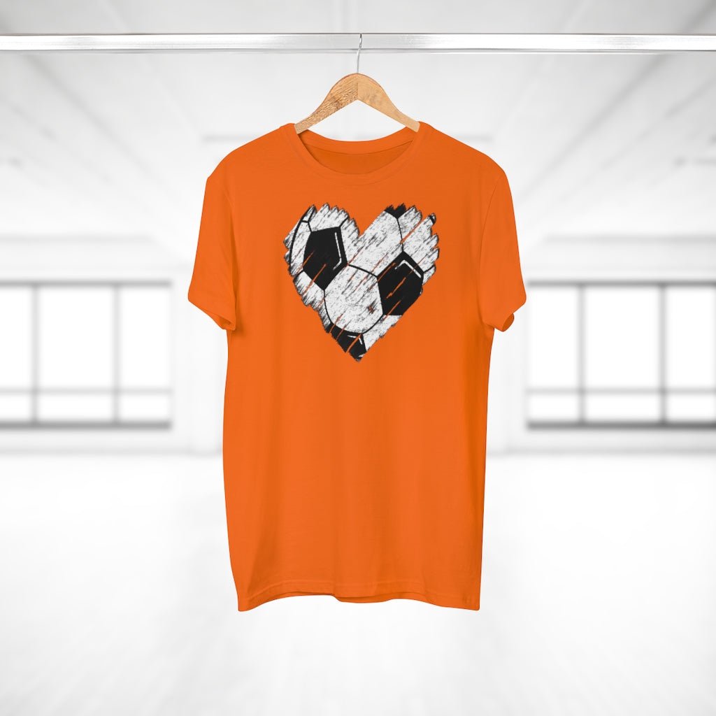 Jalkapallosydän t-paita unisex - FourFan