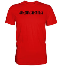 Load image into Gallery viewer, #Koirafaija t-paita musta teksti - Premium Shirt - FourFan
