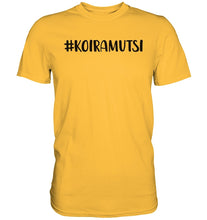 Load image into Gallery viewer, #Koiramutsi t-paita unisex musta teksti - FourFan
