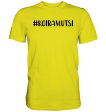 Load image into Gallery viewer, #Koiramutsi t-paita unisex musta teksti - FourFan
