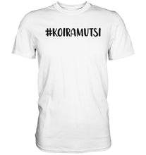 Load image into Gallery viewer, #Koiramutsi t-paita unisex musta teksti - FourFan
