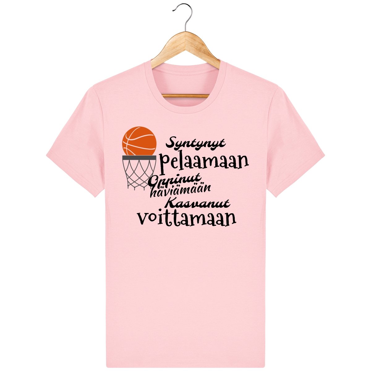Koripallo syntynyt pelaamaan t-paita unisex malli - FourFan
