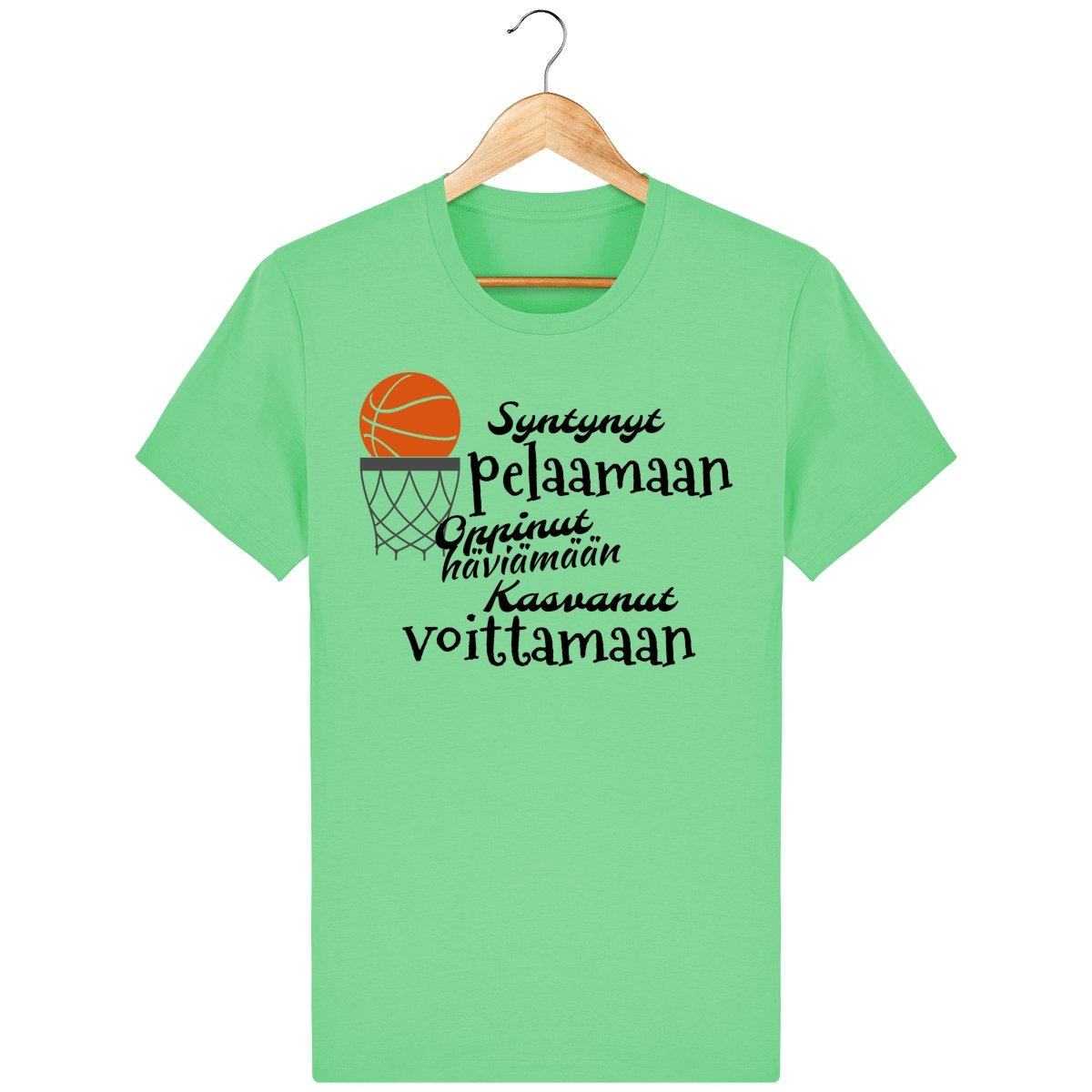 Koripallo syntynyt pelaamaan t-paita unisex malli - FourFan