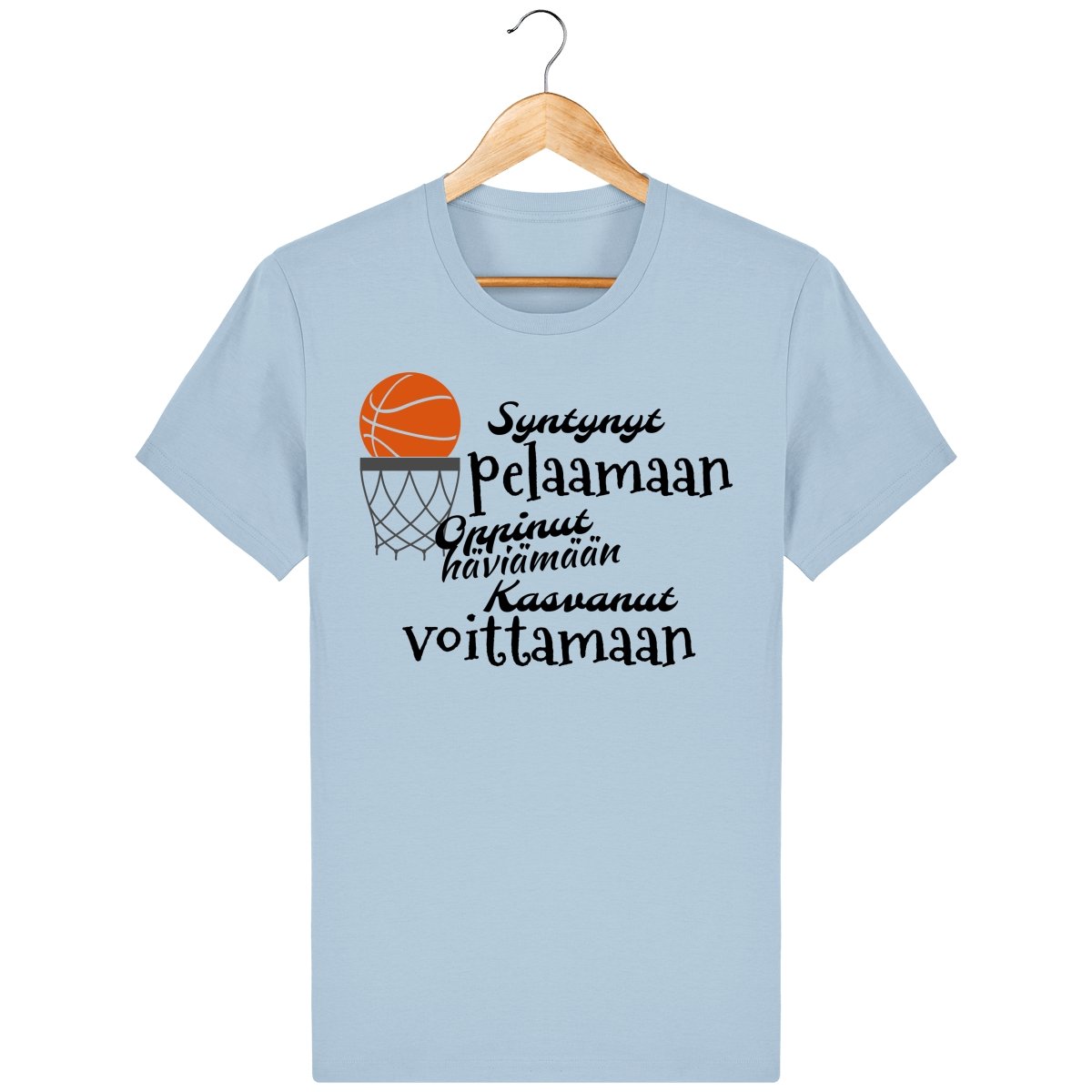Koripallo syntynyt pelaamaan t-paita unisex malli - FourFan