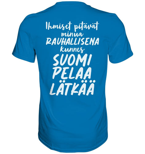 Kunnes Suomi pelaa lätkää t-paita unisex - FourFan