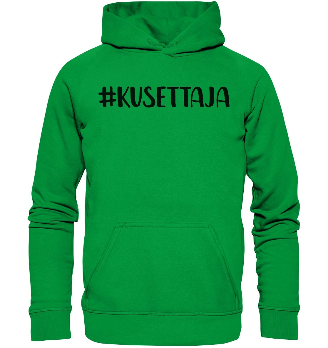 #kusettaja huppari unisex musta teksti - FourFan