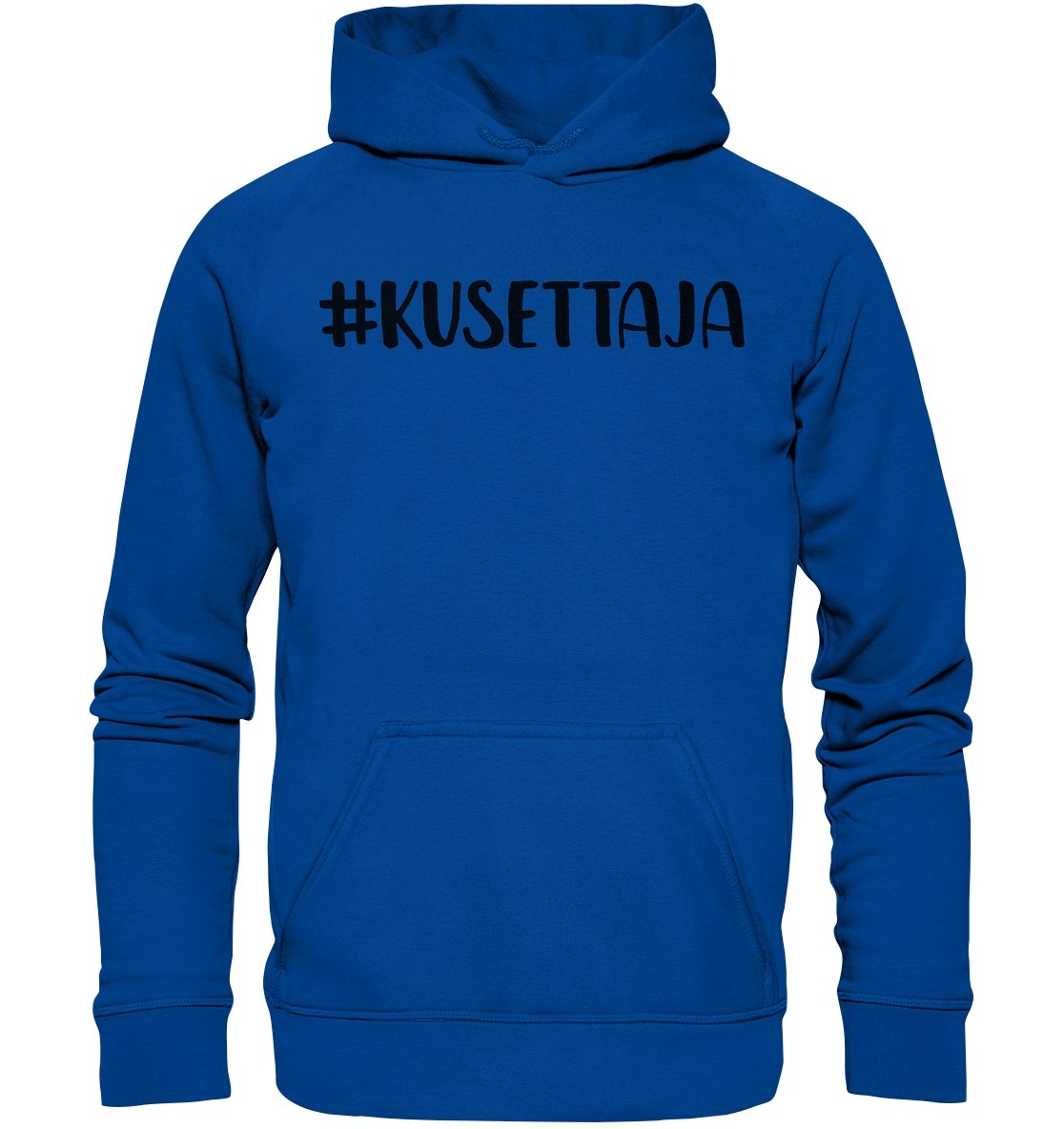 #kusettaja huppari unisex musta teksti - FourFan