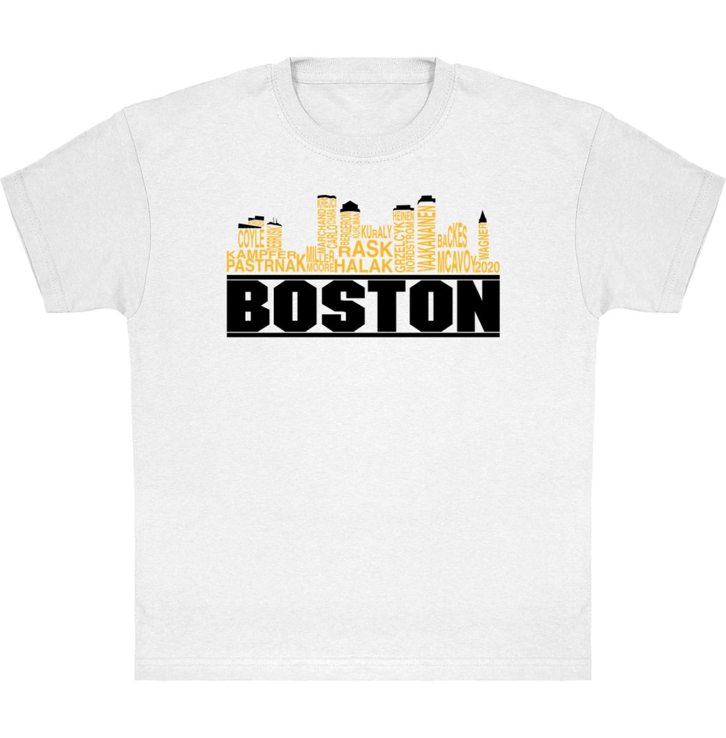 Lasten Boston skyline 2020 jääkiekko t-paita - FourFan