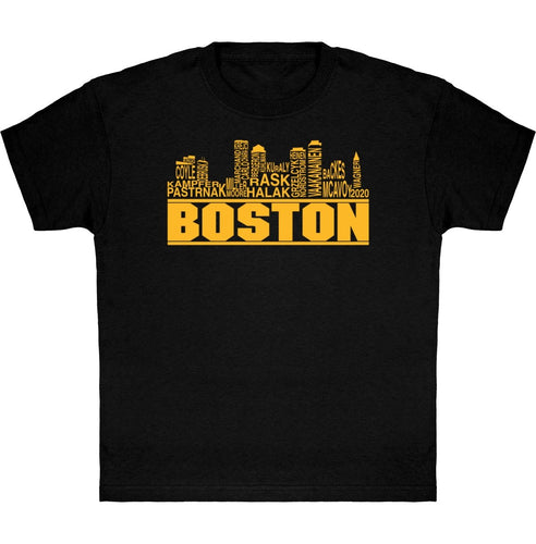 Lasten Boston skyline 2020 jääkiekko t-paita - FourFan