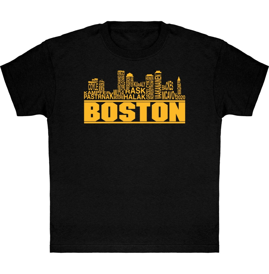 Lasten Boston skyline 2020 jääkiekko t-paita - FourFan