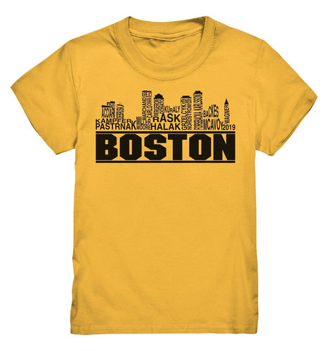 Lasten Boston skyline joukkue jääkiekko t-paita - FourFan