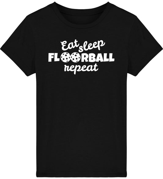 Lasten Eat, Sleep, Floorball t-paita - FourFan