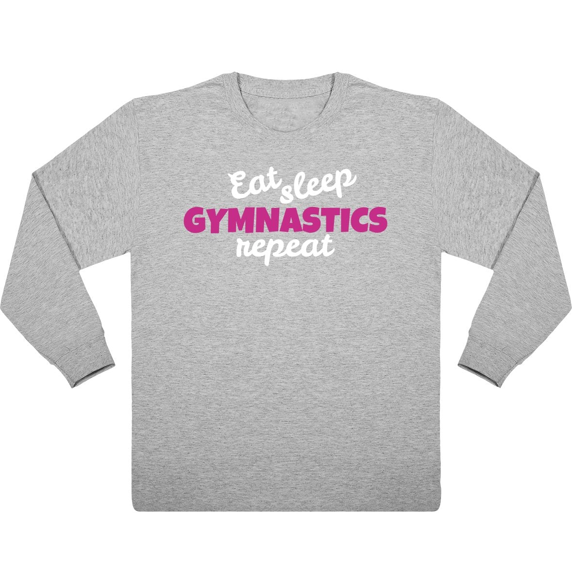 Lasten Eat, Sleep, Gymnastics pitkähihainen t-paita - FourFan