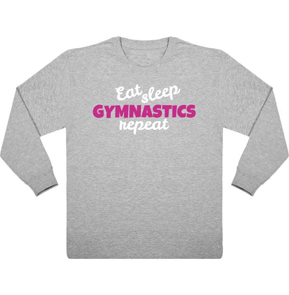 Lasten Eat, Sleep, Gymnastics pitkähihainen t-paita - FourFan