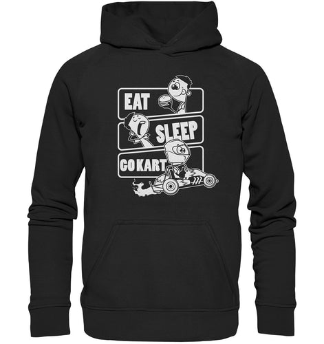 Lasten Eat Sleep Karting huppari - FourFan