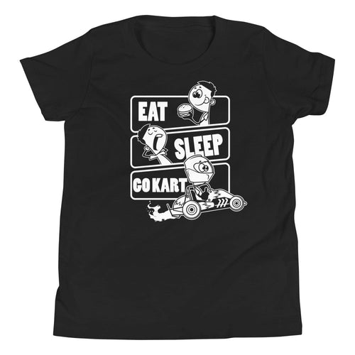 Lasten Eat Sleep Karting t-paita - FourFan