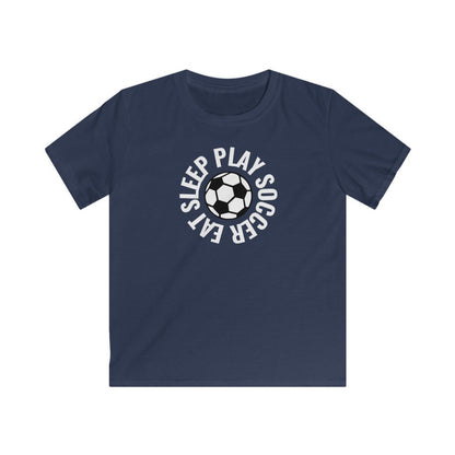 Lasten Eat Sleep Play Soccer t-paita - FourFan