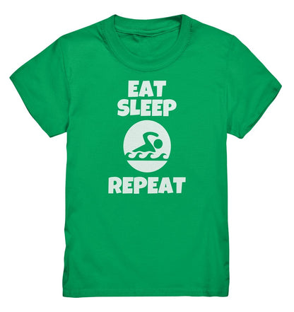 Lasten Eat Sleep Swim t-paita - FourFan