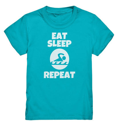 Lasten Eat Sleep Swim t-paita - FourFan