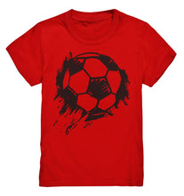 Load image into Gallery viewer, Lasten futis t-paita musta pallo - Kids Premium Shirt - FourFan
