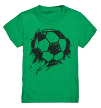 Load image into Gallery viewer, Lasten futis t-paita musta pallo - Kids Premium Shirt - FourFan
