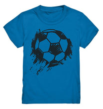 Load image into Gallery viewer, Lasten futis t-paita musta pallo - Kids Premium Shirt - FourFan
