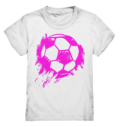 Lasten futis t-paita pinkki pallo - Kids Premium Shirt - FourFan