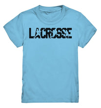 Load image into Gallery viewer, Lasten Lacrosse teksti t-paita - FourFan
