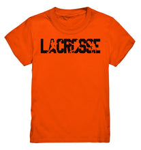 Load image into Gallery viewer, Lasten Lacrosse teksti t-paita - FourFan
