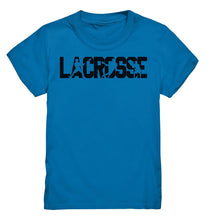 Load image into Gallery viewer, Lasten Lacrosse teksti t-paita - FourFan
