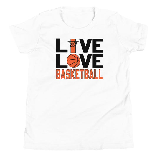 Lasten Live Love Basketball t-paita - FourFan