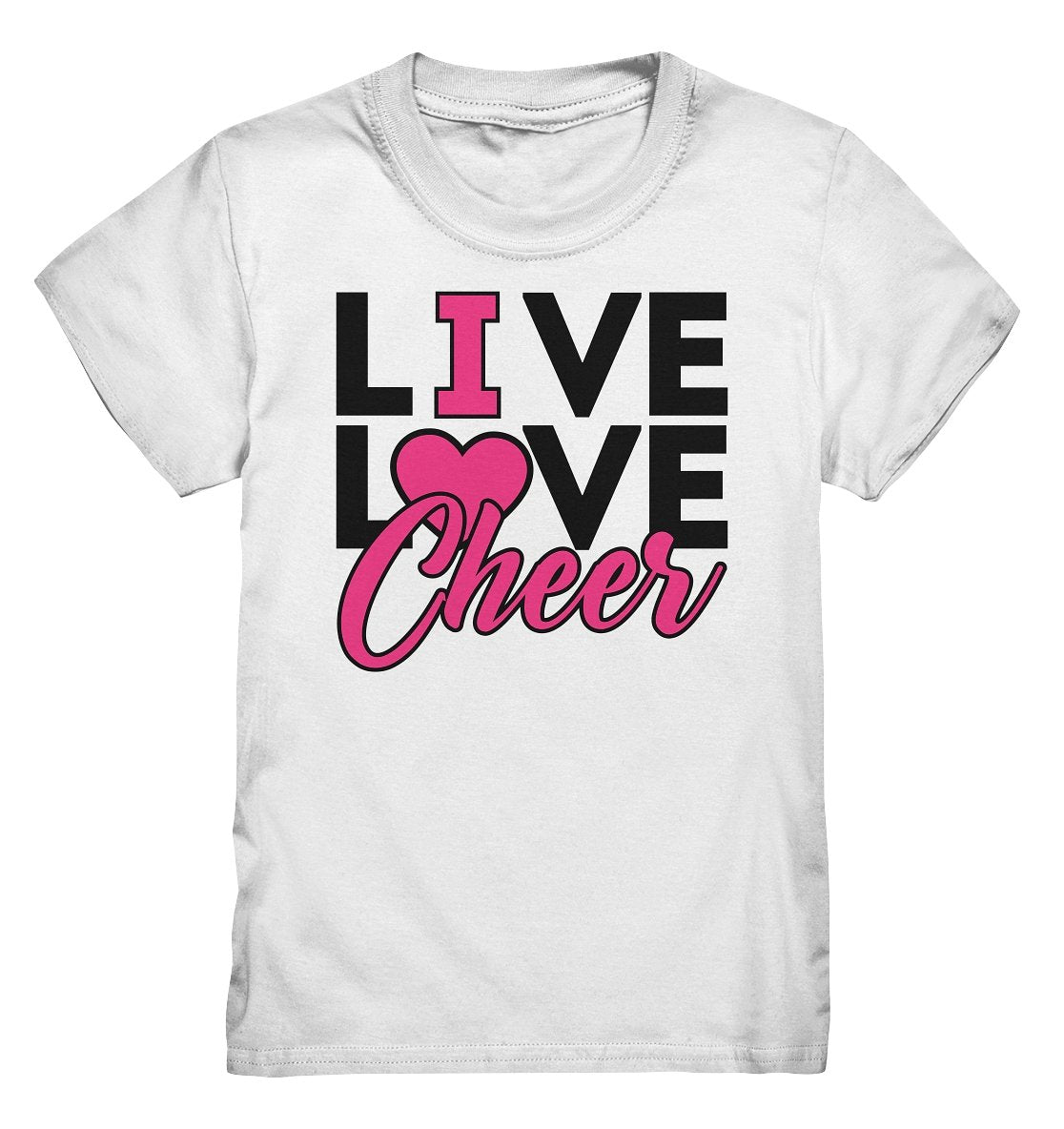 Lasten Live Love Cheer t-paita - FourFan
