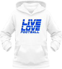 Load image into Gallery viewer, Lasten Live Love Football huppari - FourFan
