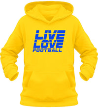 Load image into Gallery viewer, Lasten Live Love Football huppari - FourFan
