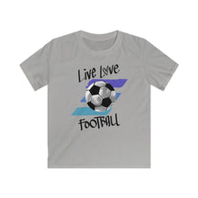 Load image into Gallery viewer, Lasten Live Love Football t-paita - FourFan
