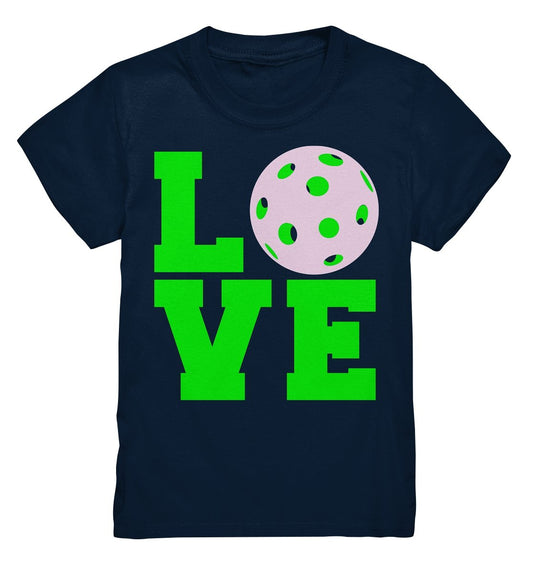 Lasten Love salibandy t-paita vihreä - Kids Premium Shirt - FourFan