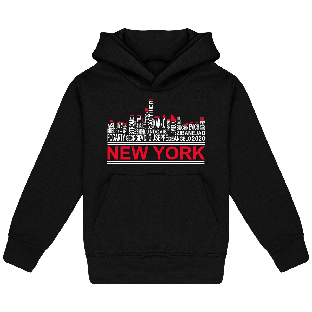 Lasten New York skyline 2020 jääkiekko huppari - FourFan