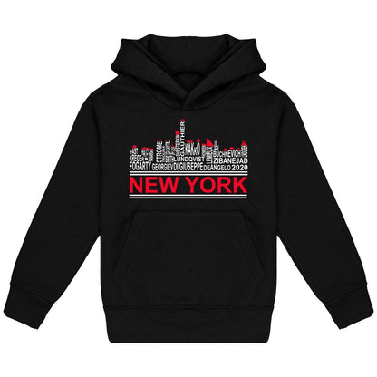 Lasten New York skyline 2020 jääkiekko huppari - FourFan