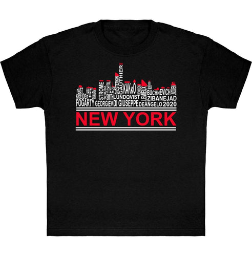 Lasten New York skyline 2020 jääkiekko t-paita - FourFan