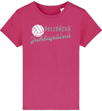 Lasten Pelipäivä Juhlapäivä lentopallo t-paita - FourFan