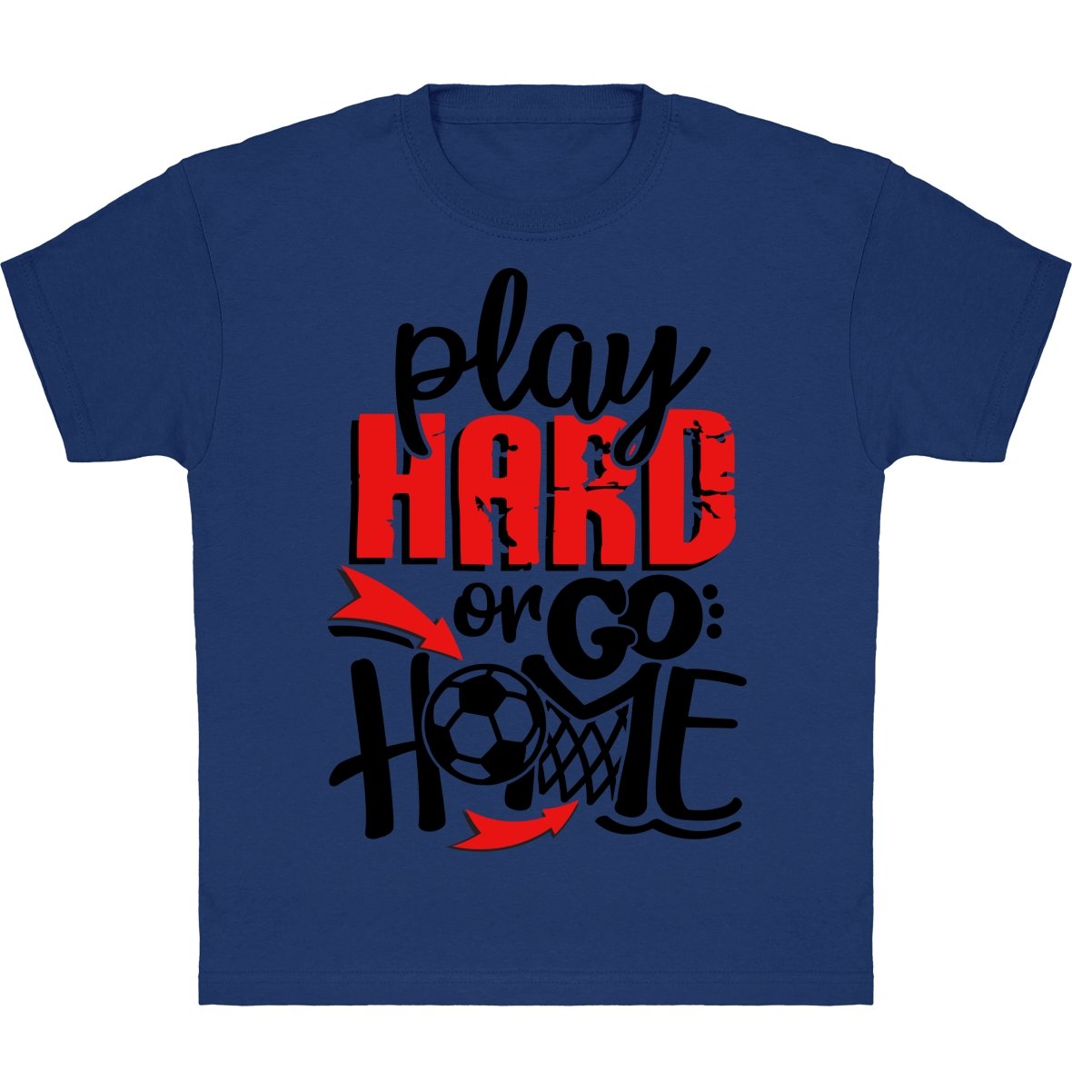Lasten Play Hard Futis t-paita - FourFan