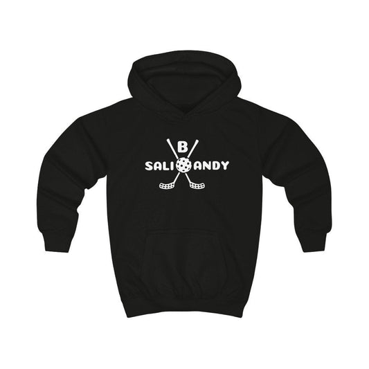 Lasten Salibandy huppari MUSTA (koko S) - FourFan