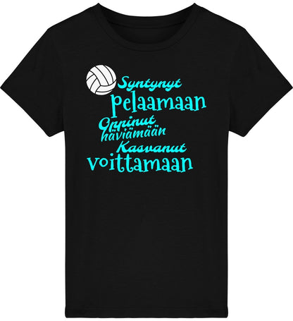 Lasten syntynyt pelaamaan lentopallo t-paita - FourFan