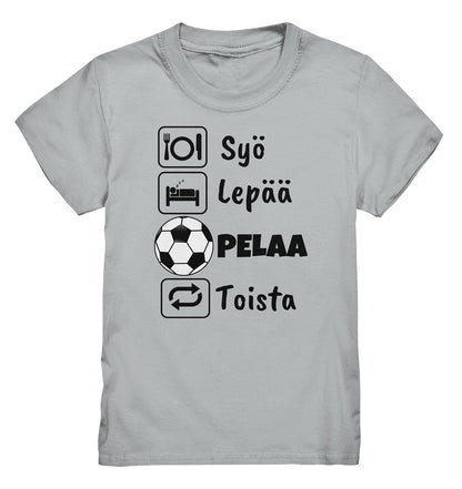 Lasten Syö Lepää Futis t-paita - FourFan