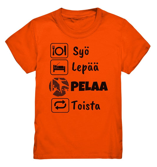 Lasten Syö Lepää Käsipallo t-paita - FourFan