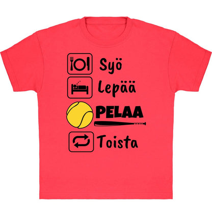 Lasten Syö, Lepää Pesis t-paita - FourFan