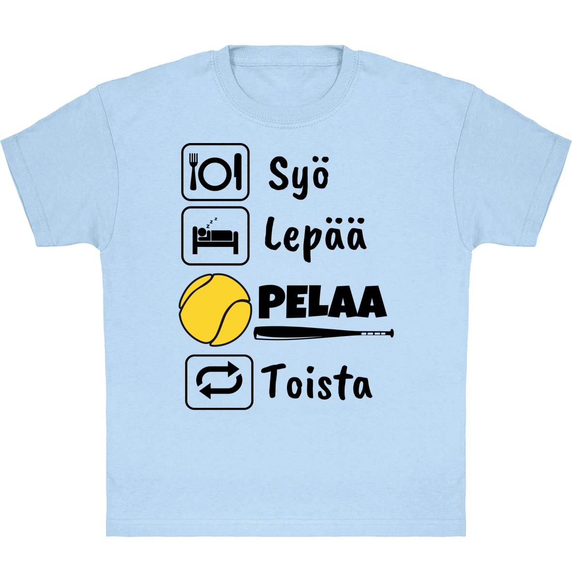 Lasten Syö, Lepää Pesis t-paita - FourFan