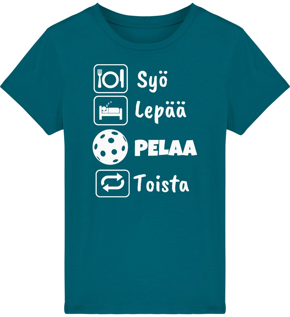 Lasten Syö, Lepää, Salibandy t-paita - FourFan