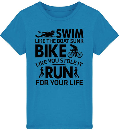 Lasten Triathlon Swim like t-paita - FourFan