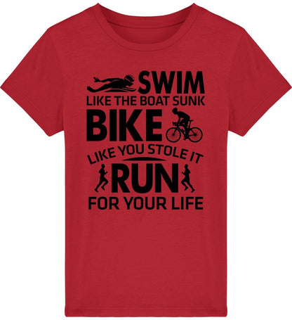 Lasten Triathlon Swim like t-paita - FourFan